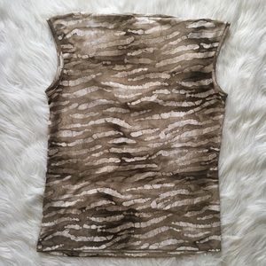 Michael Kors Tops - Michael Kors Neutral Animal Print Drape Neck Top Michael Kors Tops - Michael Kors Neutral Animal Print Drape Neck Top
